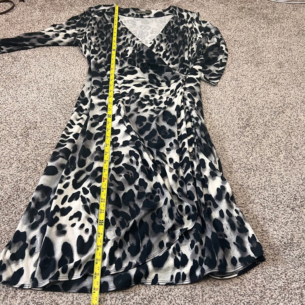 Tommy Bahama Black and White Animal Print Midi Dress - Picture 10 of 10